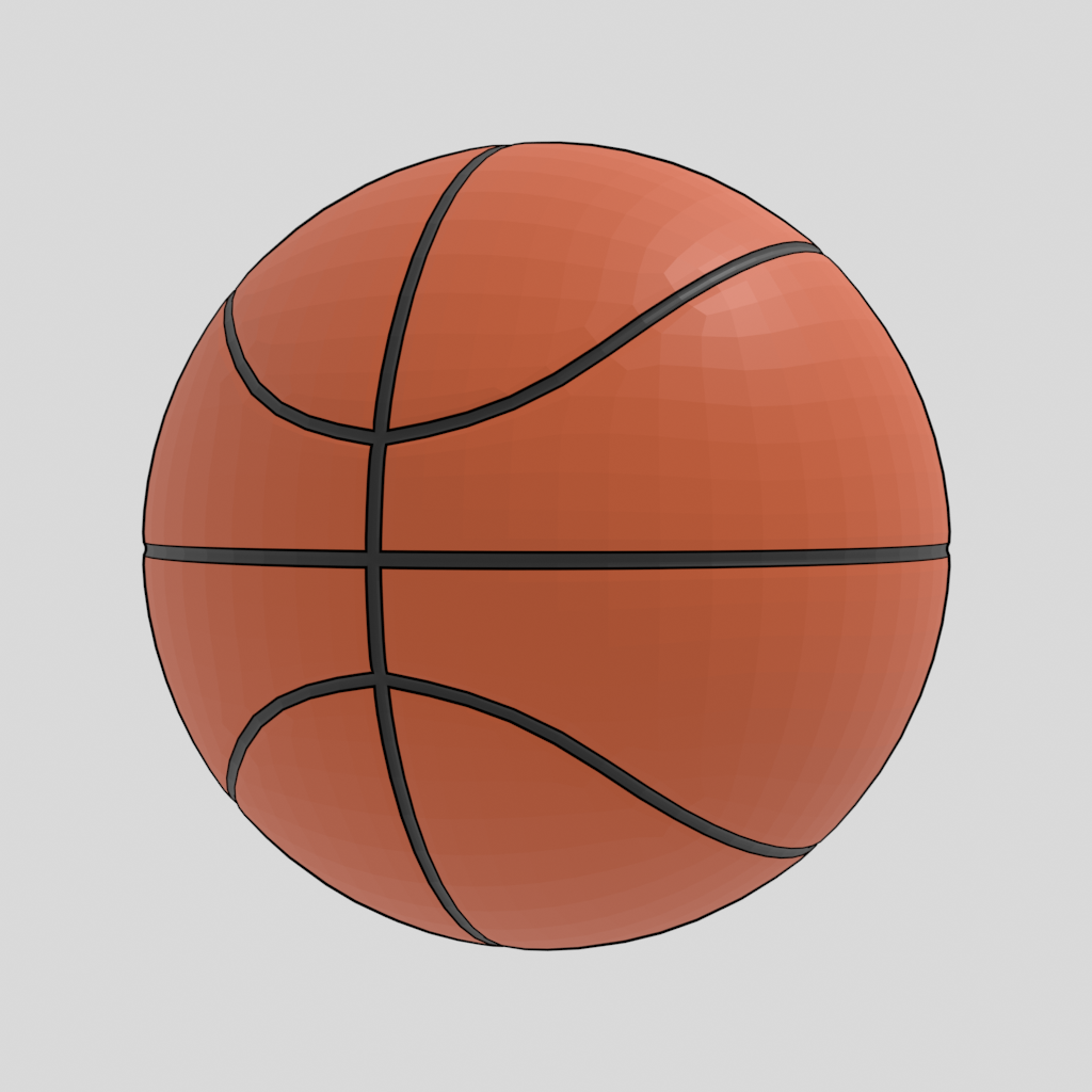 バスケットボール 7号 軽量版 Blender 3dモデル 無料素材 ダウンロード 3dで漫画を作ろう