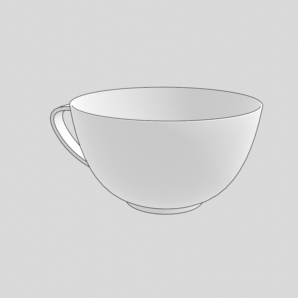 コーヒーカップの3Dモデル