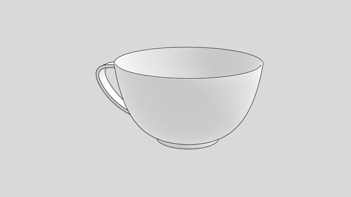 コーヒーカップの3Dモデル