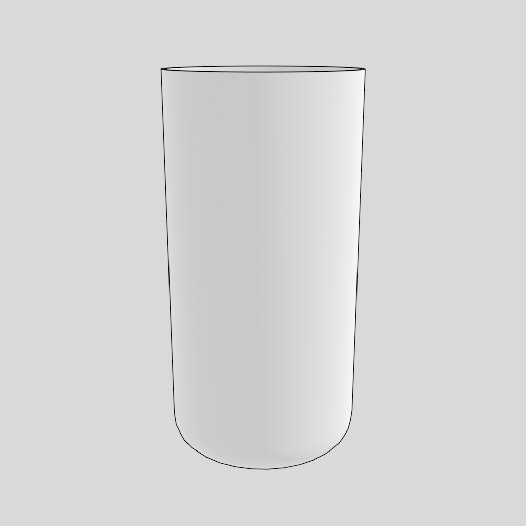 タンブラーグラスの3Dモデル