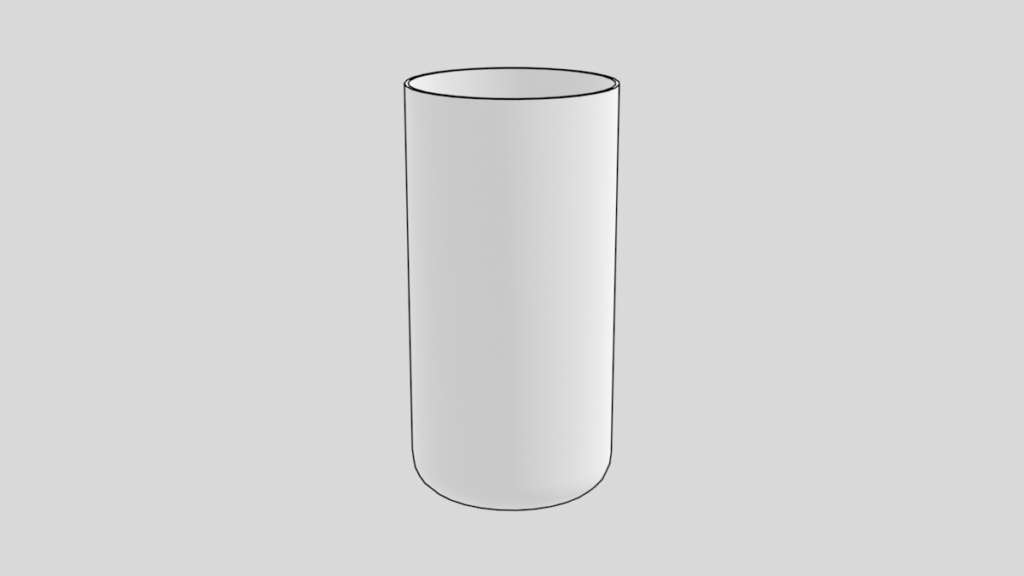 タンブラーグラスの3Dモデル