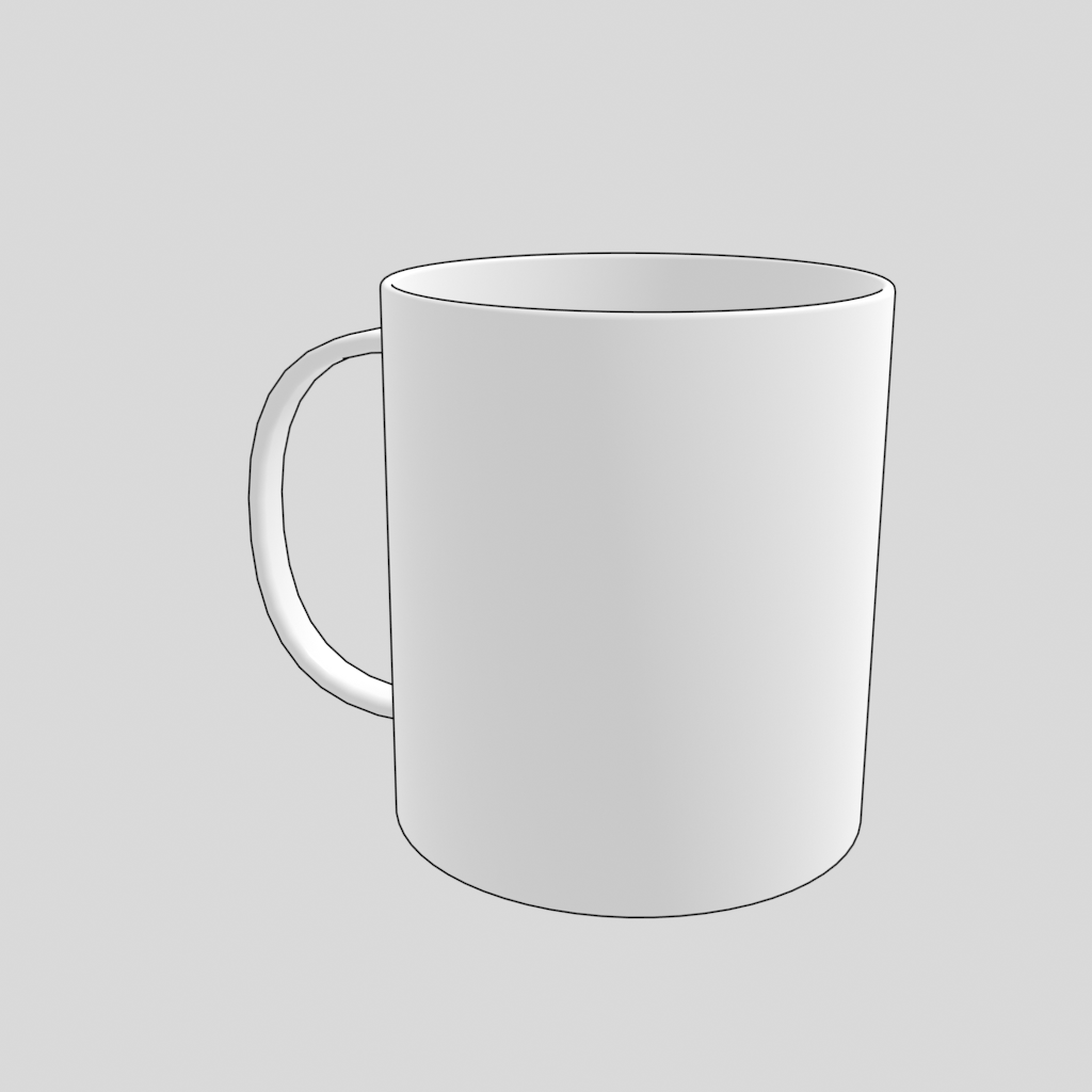 マグカップ 001 Blender 3dモデル 無料素材 ダウンロード 3dで漫画を作ろう