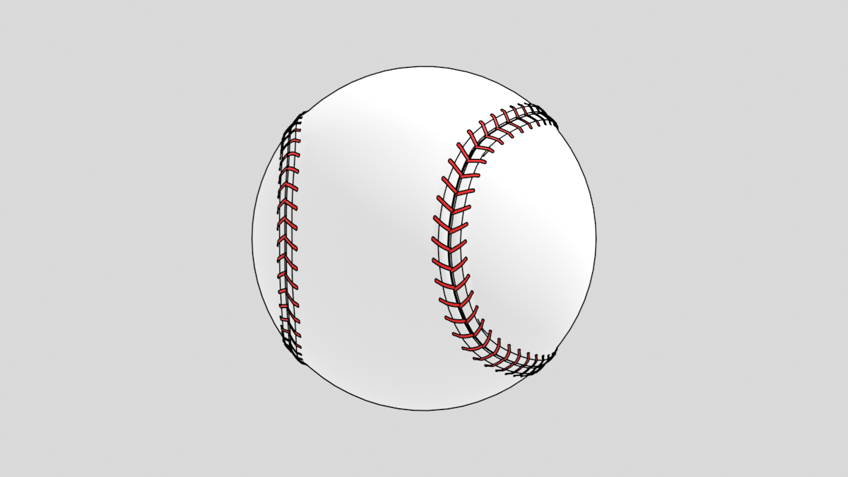野球ボールの3Dモデル
