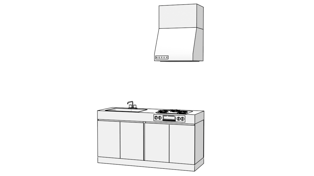 キッチン 001 Blender 3dモデル 無料素材 ダウンロード 3dで漫画を作ろう