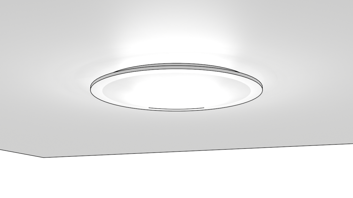 シーリングライトの3DモデルBlender無料素材