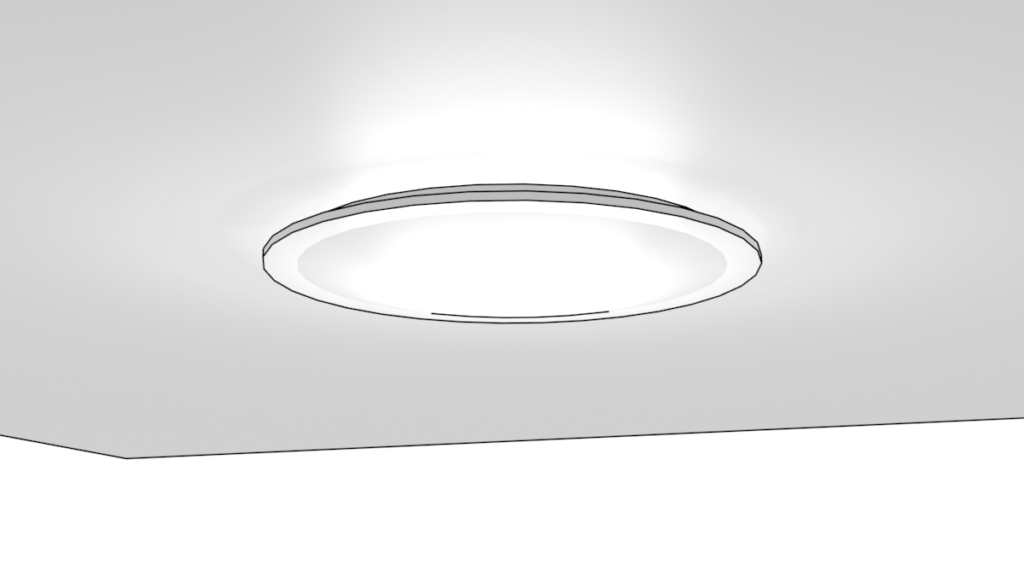 シーリングライトの3DモデルBlender無料素材