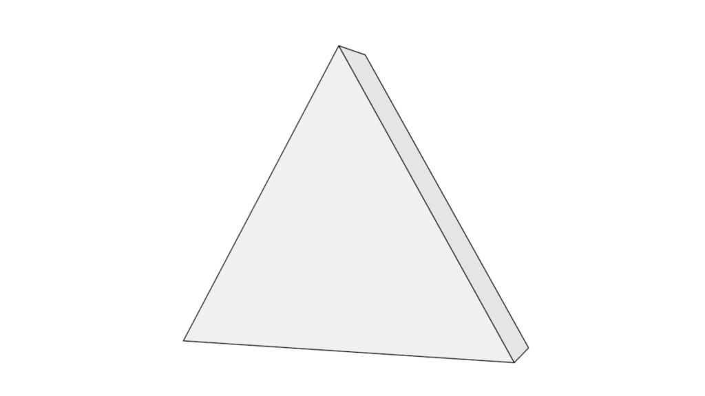 三角形の3DモデルBlenderフリーの無料素材