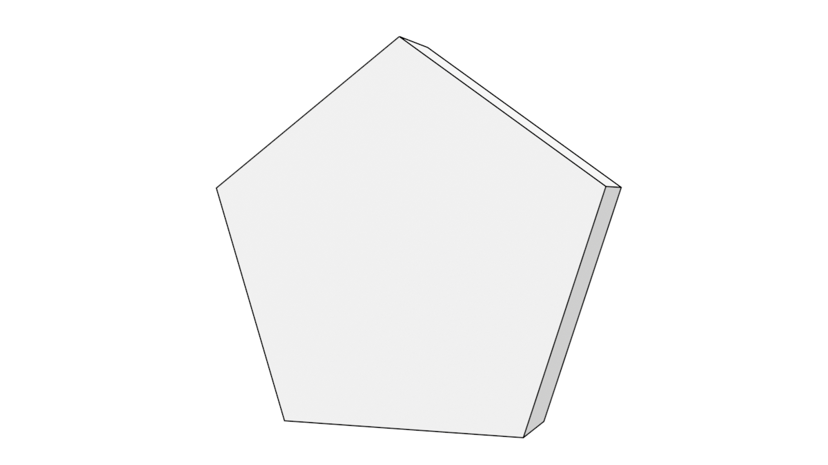 五角形の3DモデルBlenderフリーの無料素材
