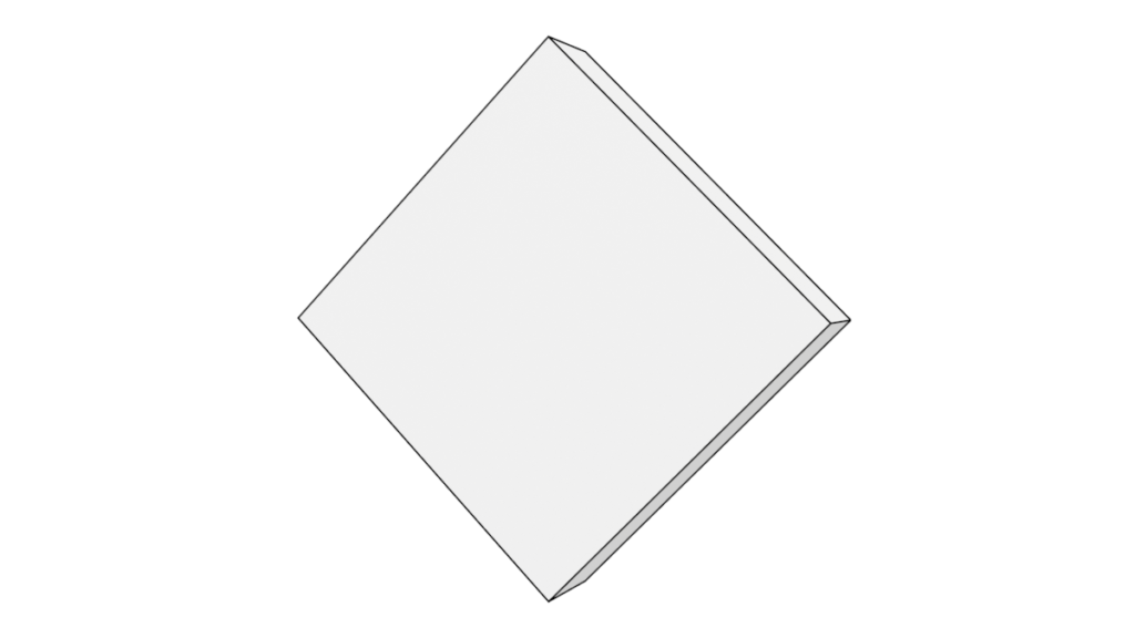 四角形の3DモデルBlenderフリーの無料素材