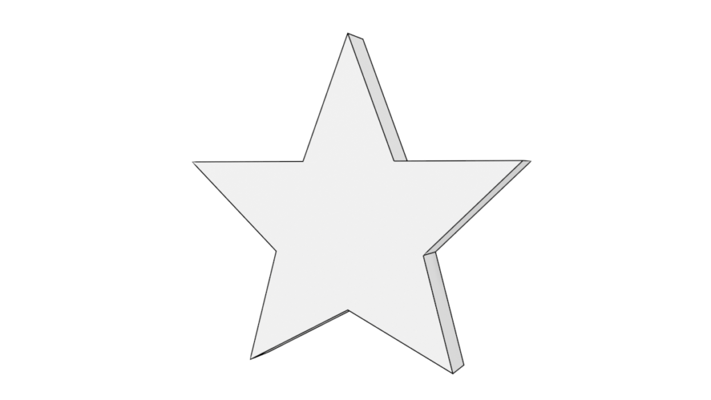 星の3DモデルBlenderフリーの無料素材
