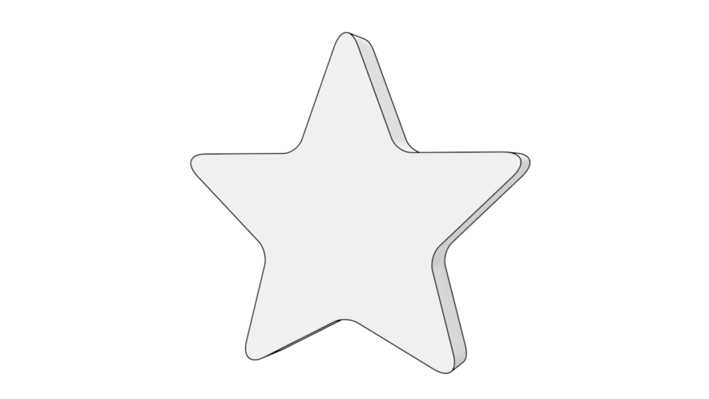 星の3DモデルBlenderフリーの無料素材