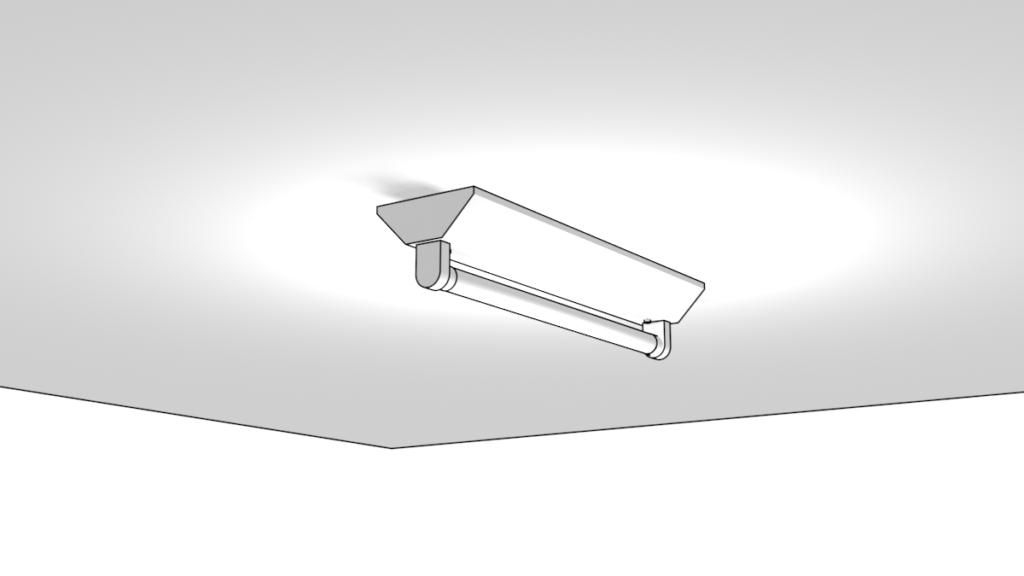 蛍光灯の3DモデルBlenderフリーの無料素材