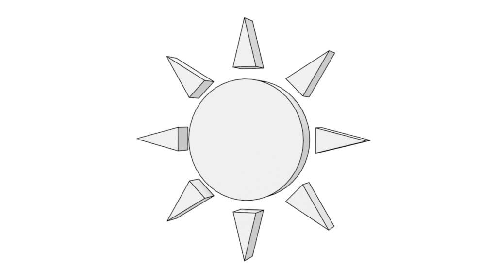 太陽の3DモデルBlenderフリーの無料素材