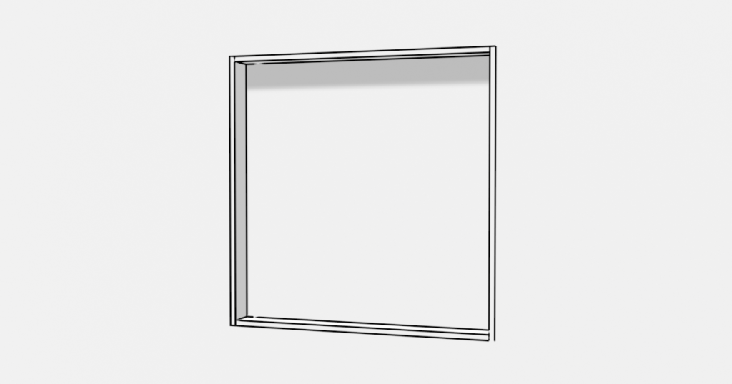 FIX窓の3DモデルBlenderフリーの無料素材
