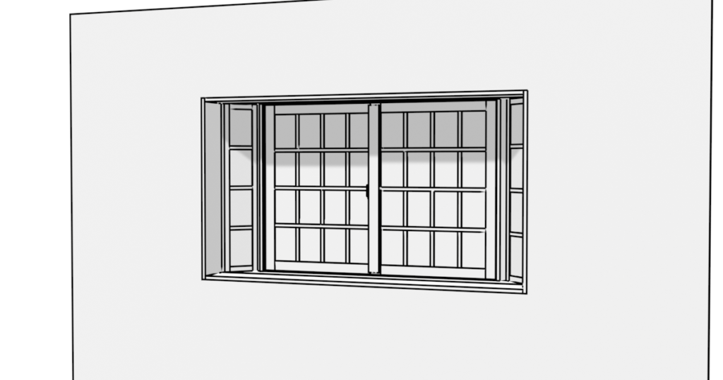 出窓の3DモデルBlenderフリーの無料素材