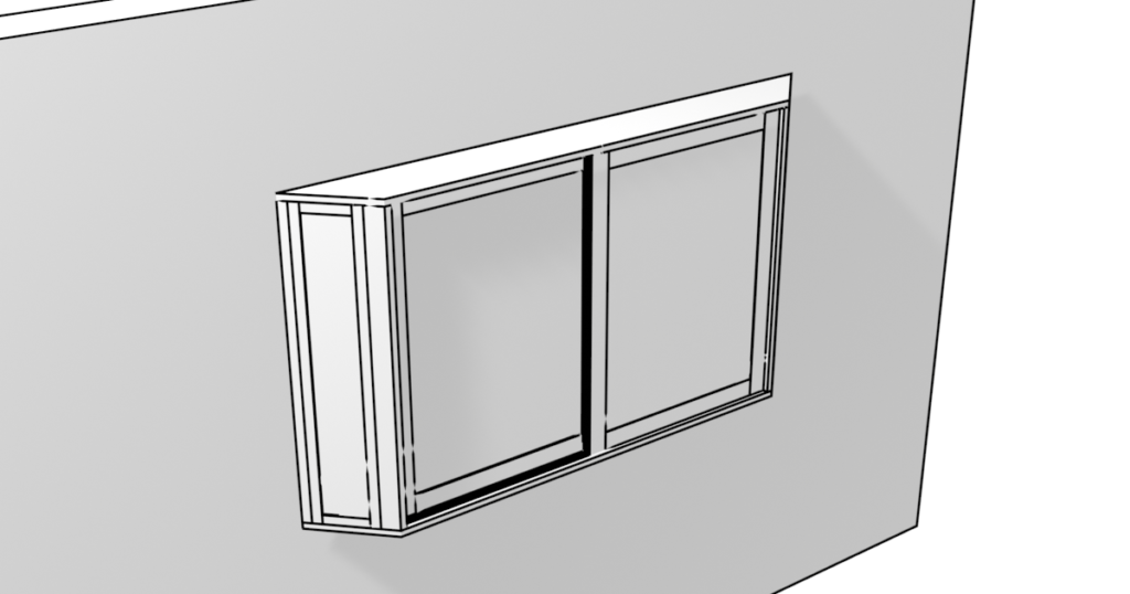 出窓の3DモデルBlenderフリーの無料素材