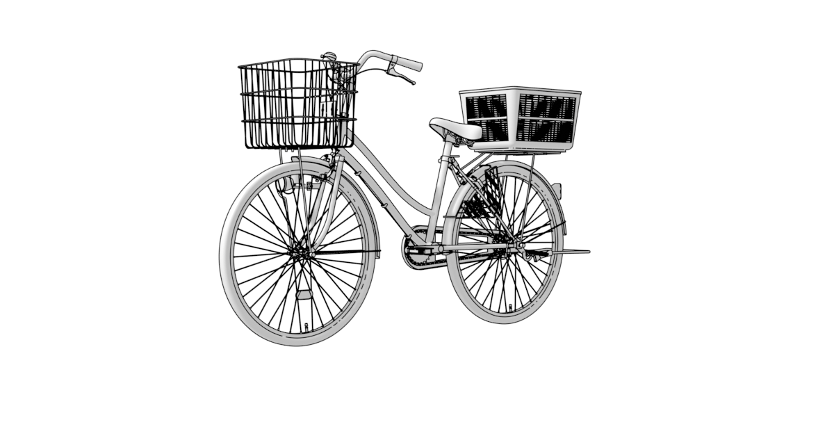 自転車の3Dモデル